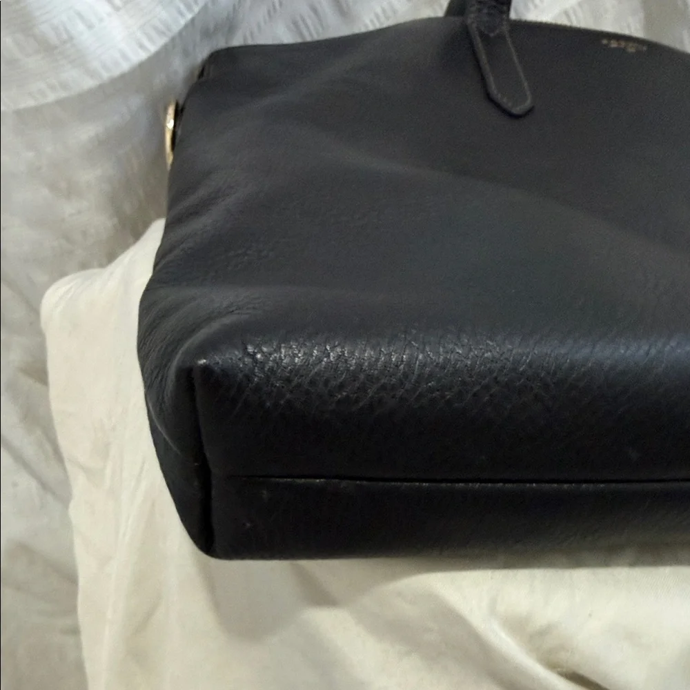 Fossil Black Leather Laptop Bag - Picture 11 of 11